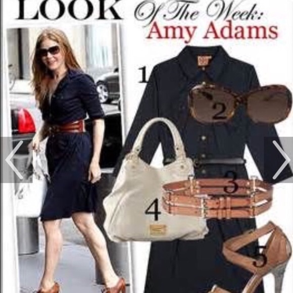 Tory Burch Julianne 100% Silk Button Down Navy Blue Dress - Small (without sash) - Picture 4 of 16